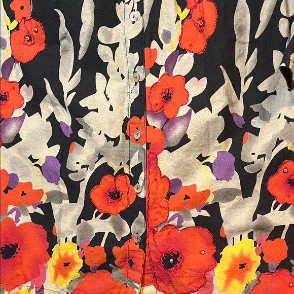 Soft Surroundings Button Down Tunic, Size PM - Picture 4 of 4